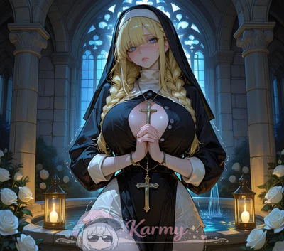 The nun's sinful desires