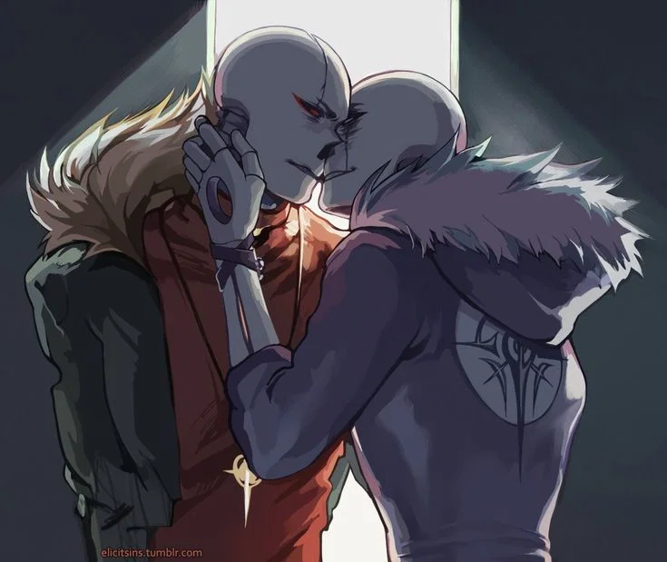 💣Tusk (Fell!G) & G!Sans💣  💞Poly💞 [SUGGESTIVE]