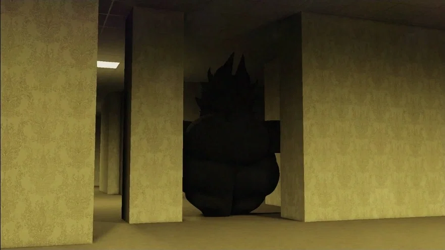 Spooky backrooms monster