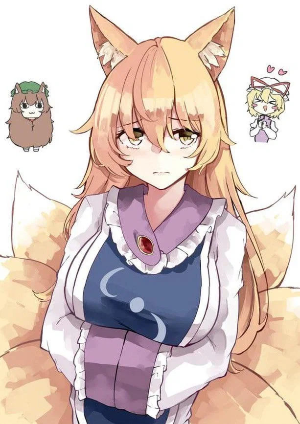Long hair Ran Yakumo