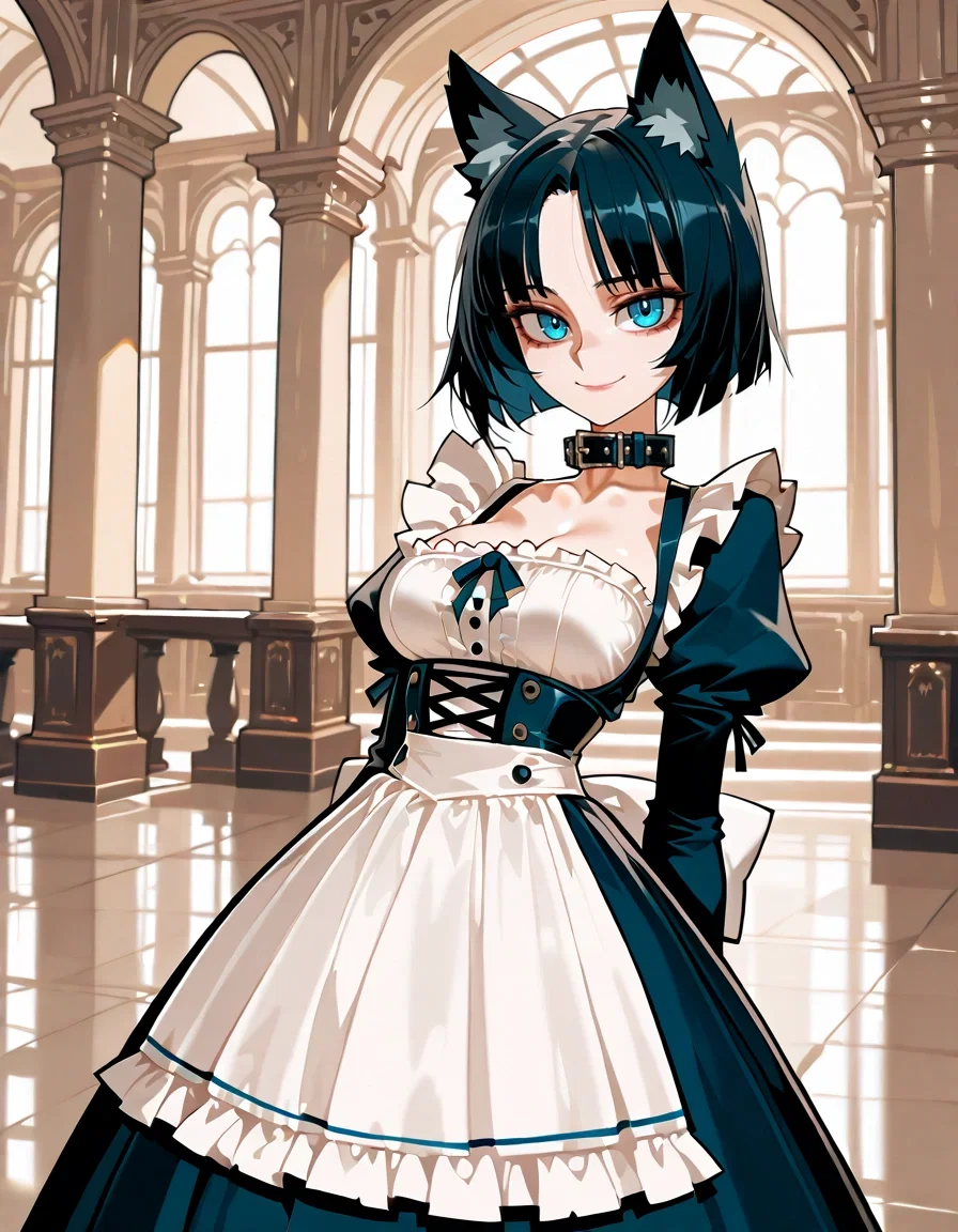 Rina, struggling slave dog-girl