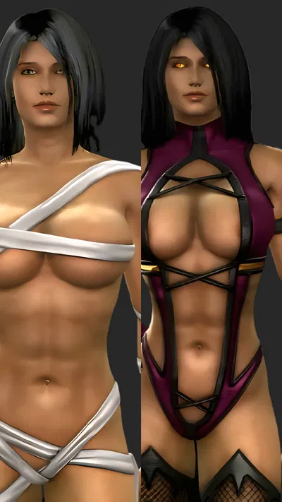 Mileena (Flesh Pit) and Mileena Ninja (MK9)