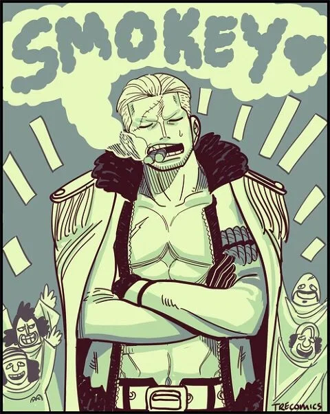 Vice Admiral Smoker - Meeting His Parents - One Piece