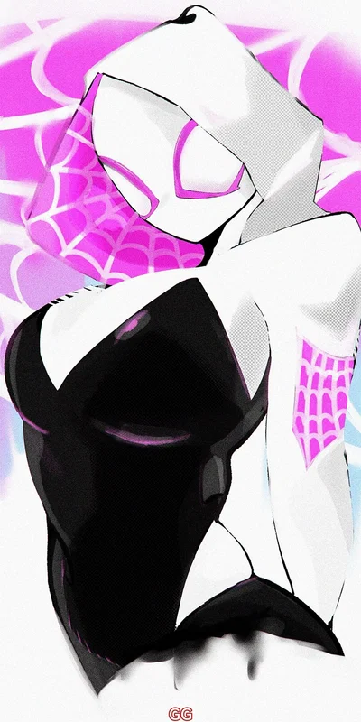 Spider on the window (Spider Gwen)