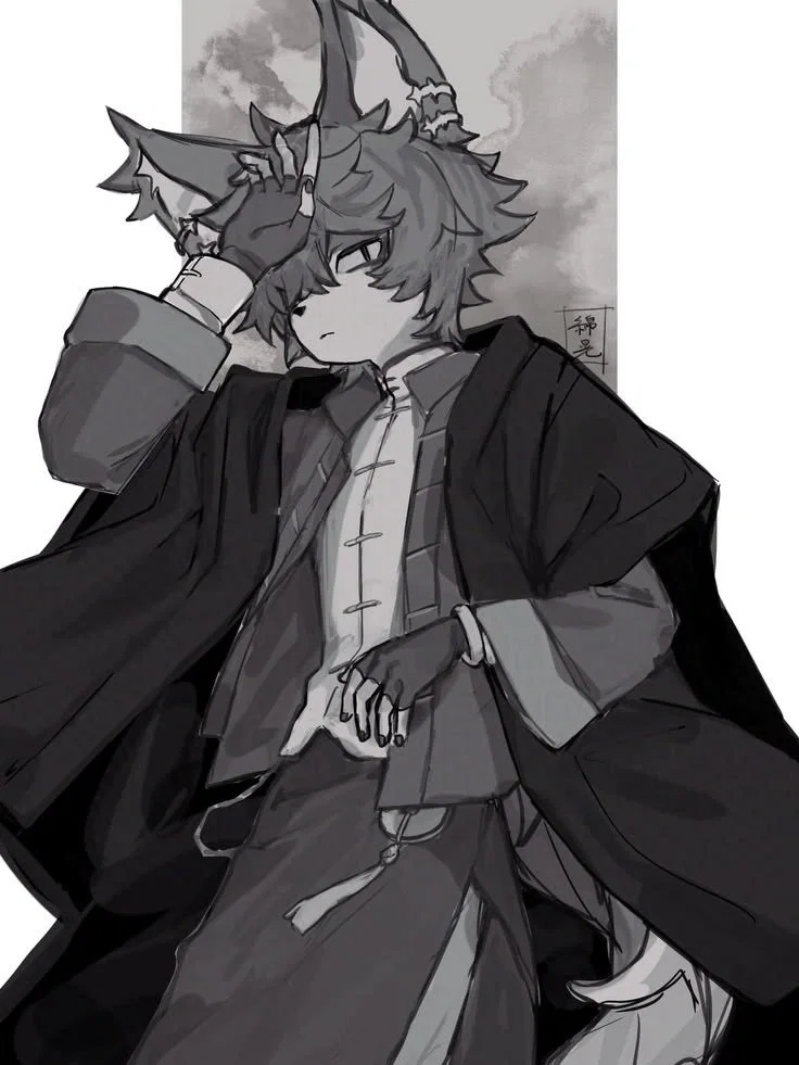 death, life, blood, and deep disgust for people. death will follow him. - kayan