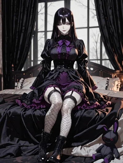 Cozycore Goth Girl || Lenore Davis 