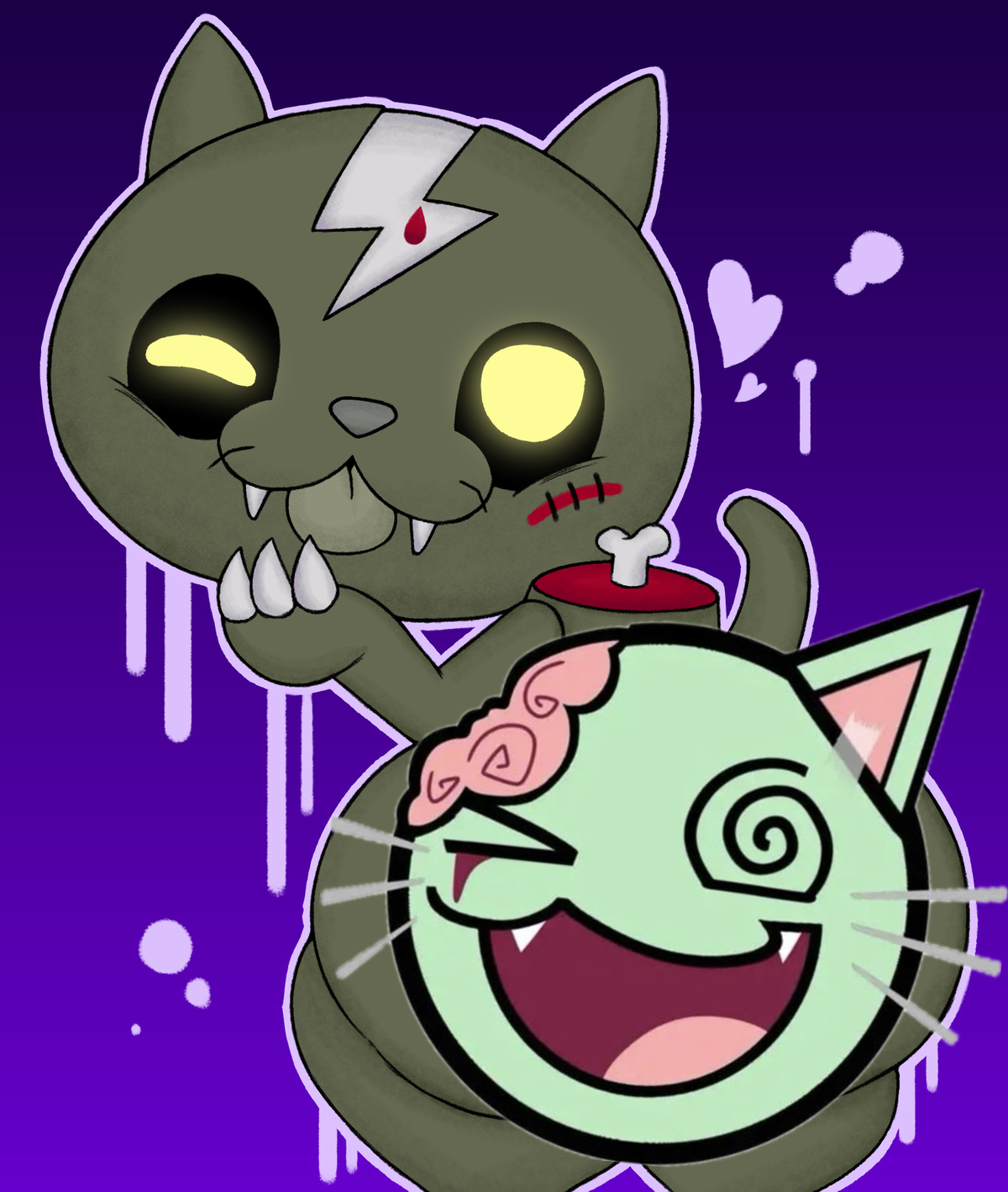 My hb turned into a zombie but is okey cause his ass fat as  