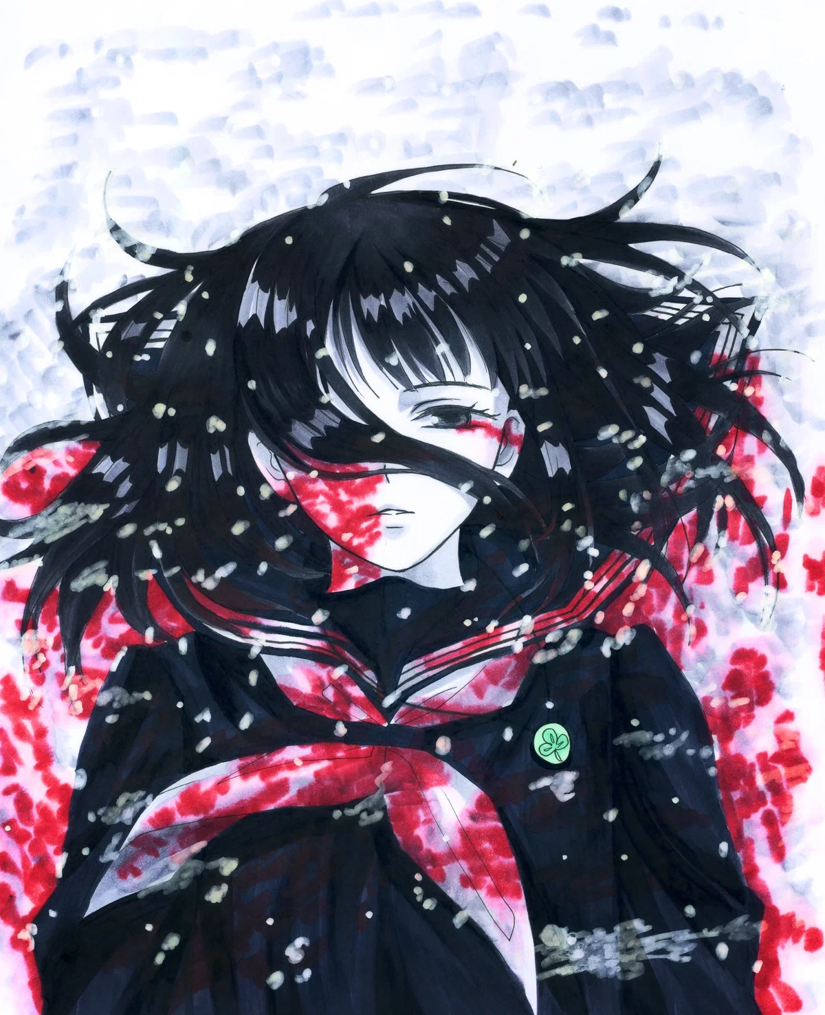 At the end, she dies.