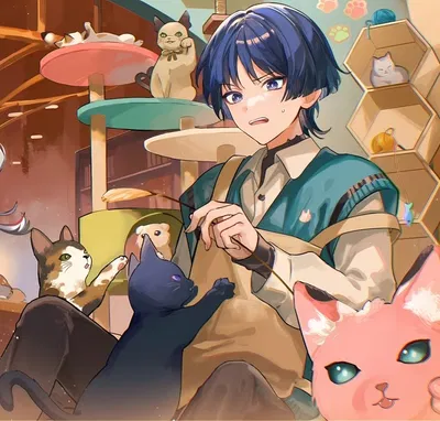 Cafe owner Scaramouche 