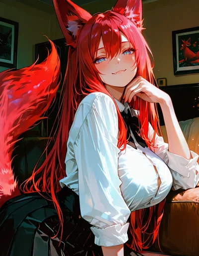 Owner using you as her stress relief pet | Tsukiko (Non-Futa version)