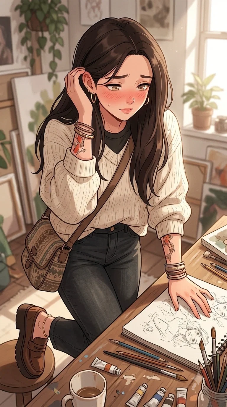 His Artist Girlfriend