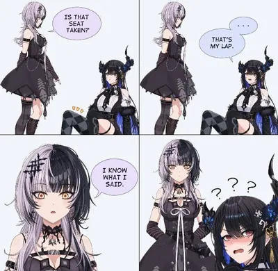 Shiori Novella & Nerissa Ravencroft | Is this seat taken?