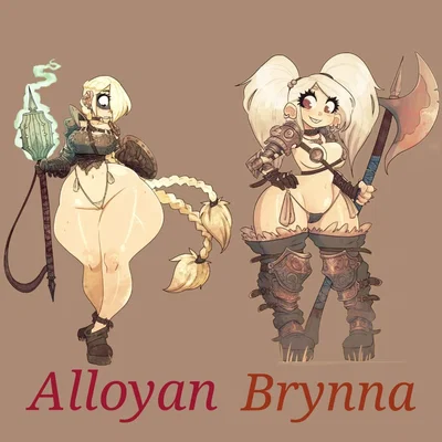 Alloyan and Brynna - The Mercenary Shortstacks