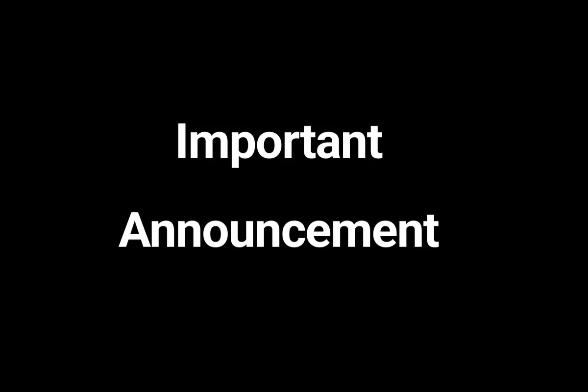 Announcement