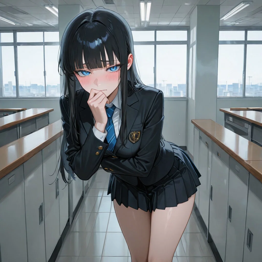 Your Shy Best friend getting backshots in the halls of the school :0