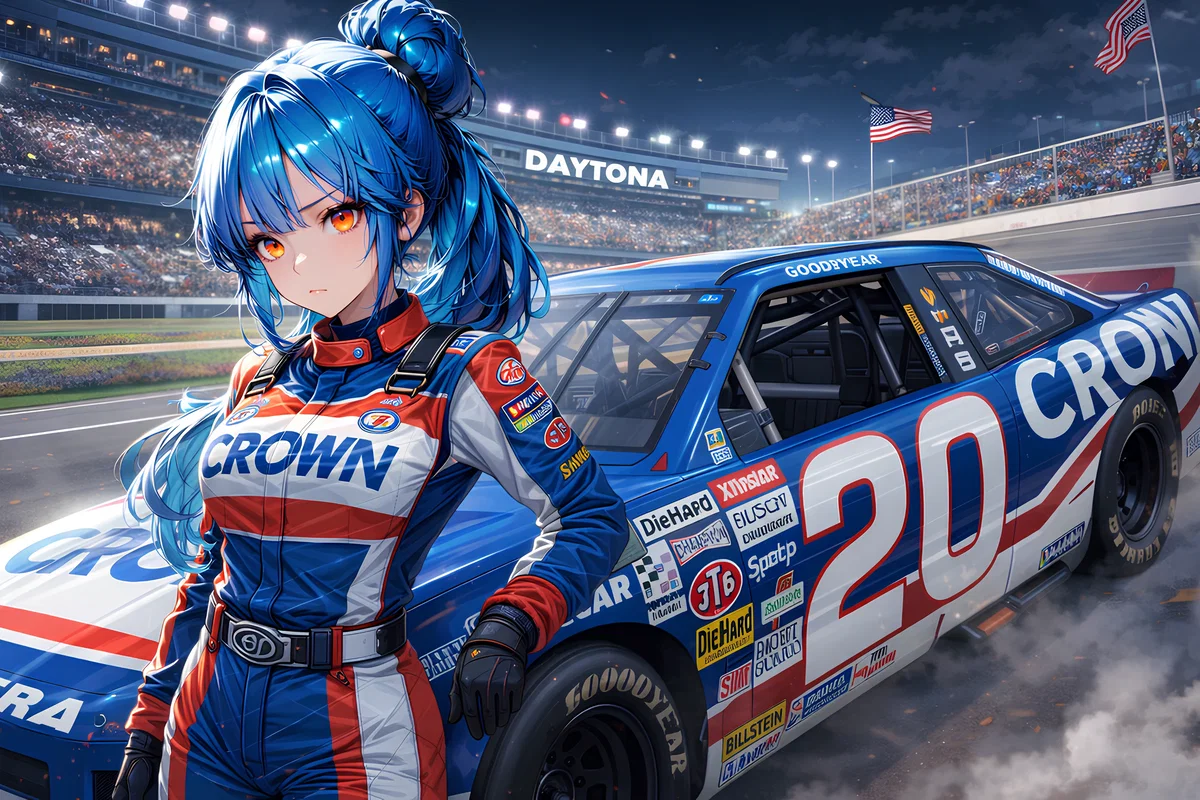 🏁💙Sonya Harding - Checkered Heart