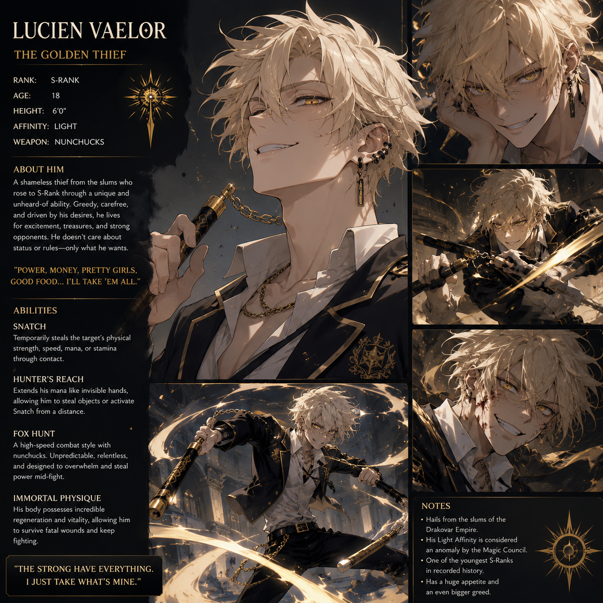 The Immortal Student, Lucien Vaelor