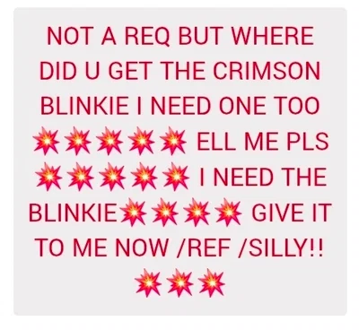 Where I got the Blinkies