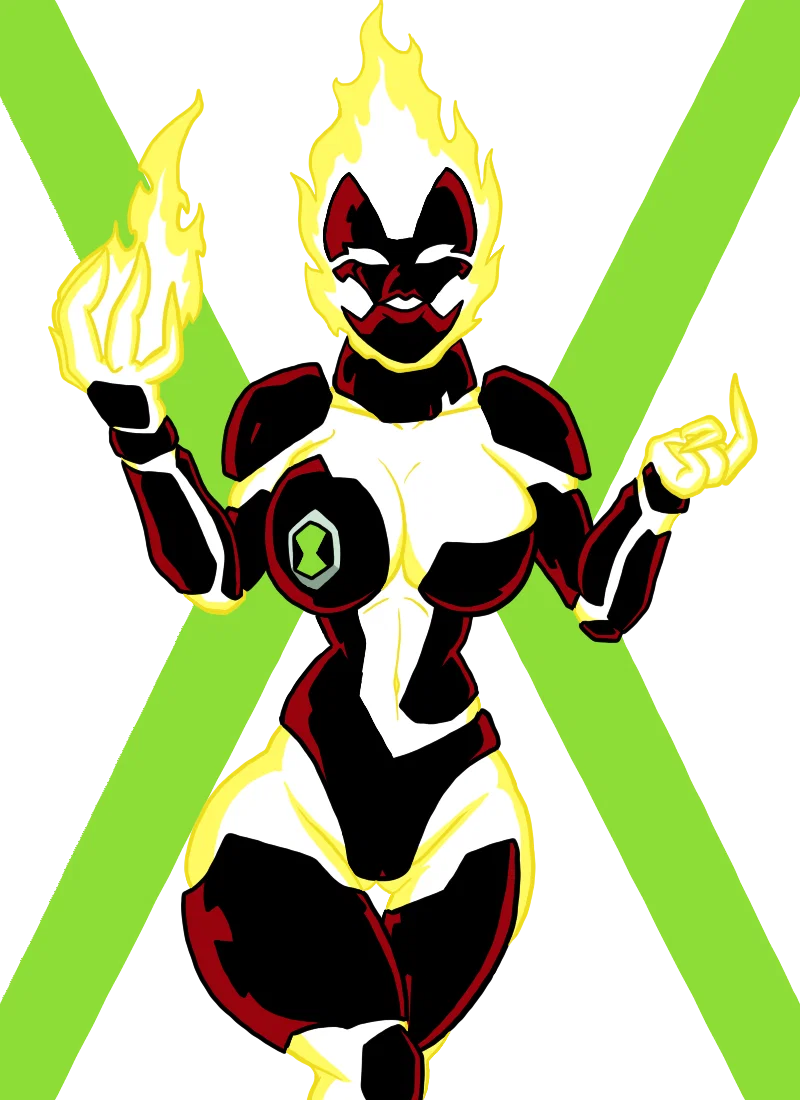 Heatblast-Pyra (Ben10: B-Chaquetrix AU)