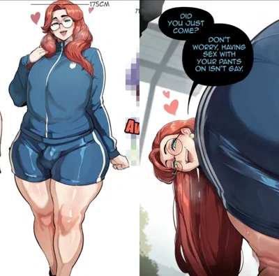 Robin  "The cute, red-haired femboy with an absurdly massive ass who teases strangers at the bus stop, openly enjoying risky public grinding while denying how   it is.",
