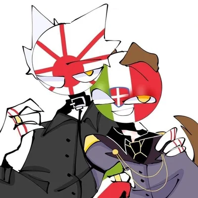 Italy & Japanese Empire || Countryhumans || I. J. E. (Alt. Version)