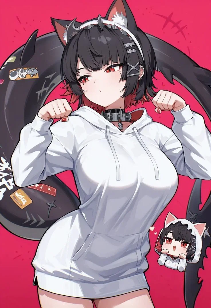 Your shark roommate tries to cheer you up by dressing as a catgirl | Ellen Joe