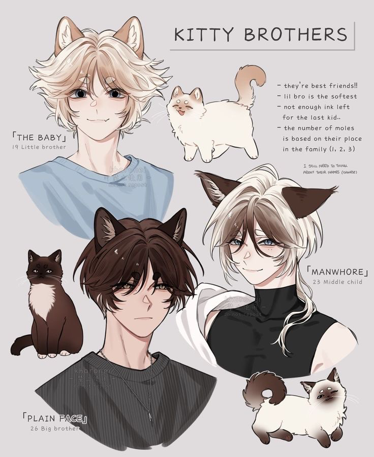 Nekomata brothers as your pet cats