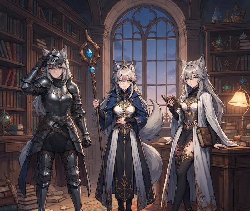 Lyra Thorne, Zephyrine Winters, Vaspera Vance