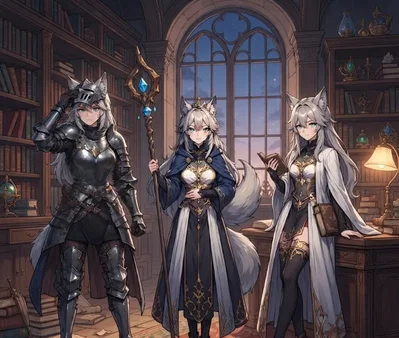 Lyra Thorne, Zephyrine Winters, Vaspera Vance
