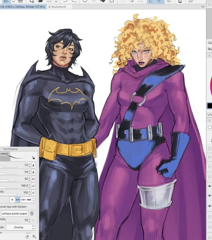 Cassandra Cain and Latina Stephanie Brown in JJK [[We beating Sukuna with this one gangs]]