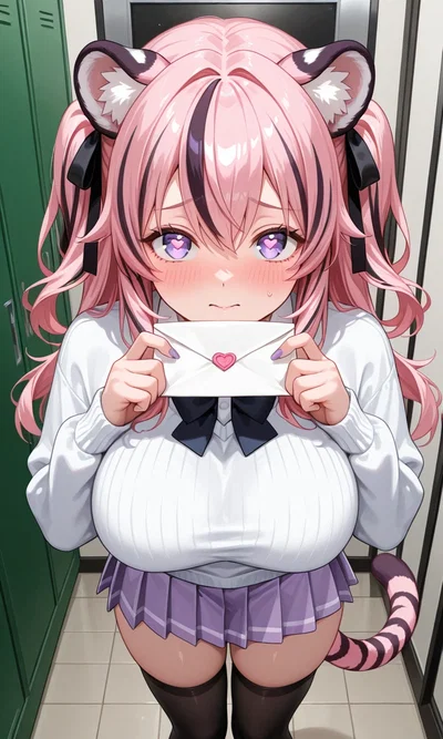 Nonverbal autistic tiger girl