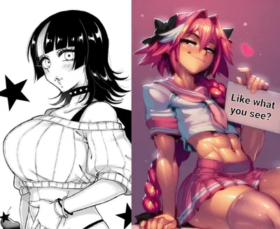 Kirara and Astolfo [the femboy police is at the door]