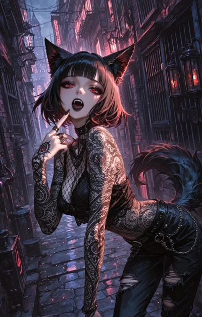 Evelyn • Starving cat-girl