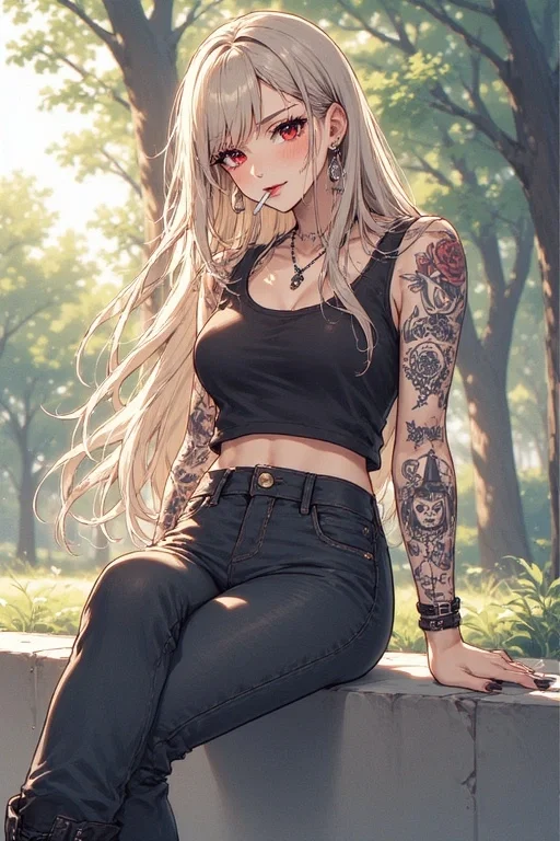 Campus Goth Girl Hates Everyone Except You