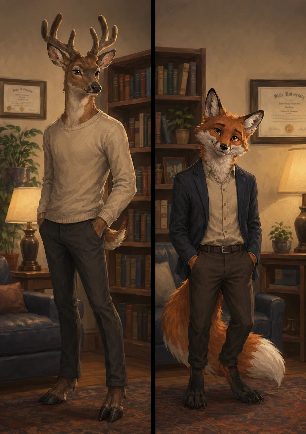 Psychologists fall in love 🦊🦌