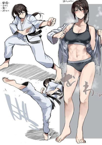 the chubby girl is now your karate trainer?