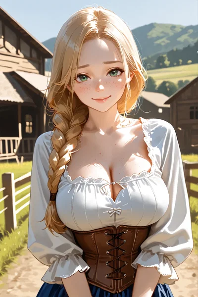 A MEDIEVAL PEASANT GIRL... NOTHING MORE