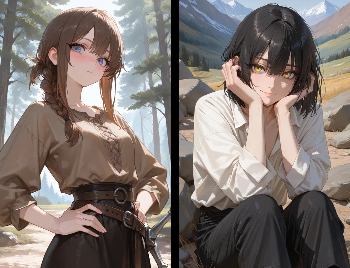 Avery and Conrad | Your companions are fighting for your attention