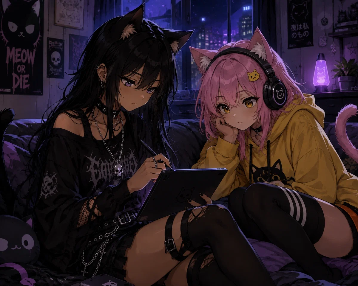 Your two catgirls [Vail And Piko]