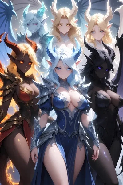 The Seven Elemental Dragon Queens