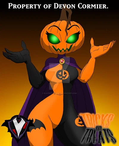 Jackie O'lantern, the Halloween loving Pumpkin Of Wrestlettes and the Midnight mansion