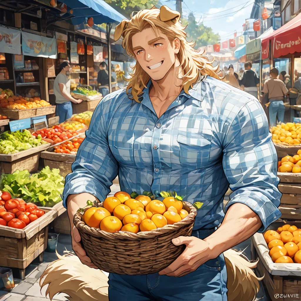 Cooper your Golden Retriever Demihuman Pet - Giant Hyper Angst Edition