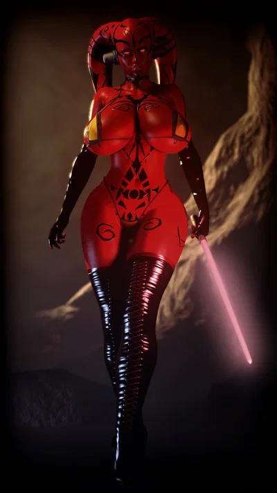 Twi'lek-Sith and two B1 securi