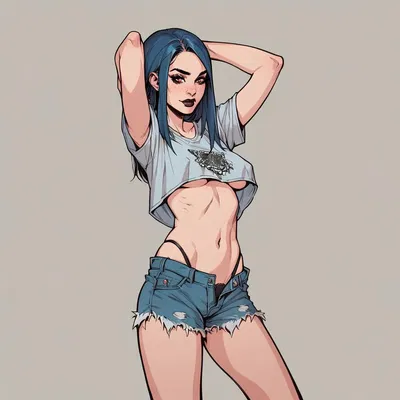 Your childhood friend is back in town after having gone really wild while she was away