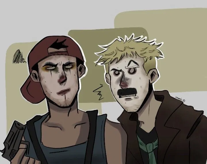 The Eltingville club - clown "makeup"