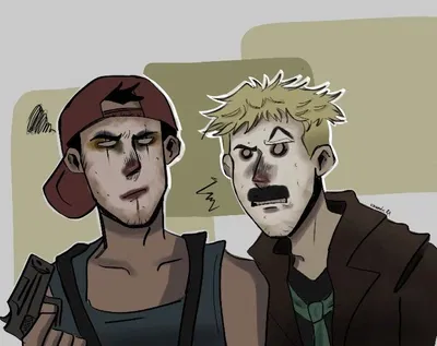 The Eltingville club - clown "makeup"