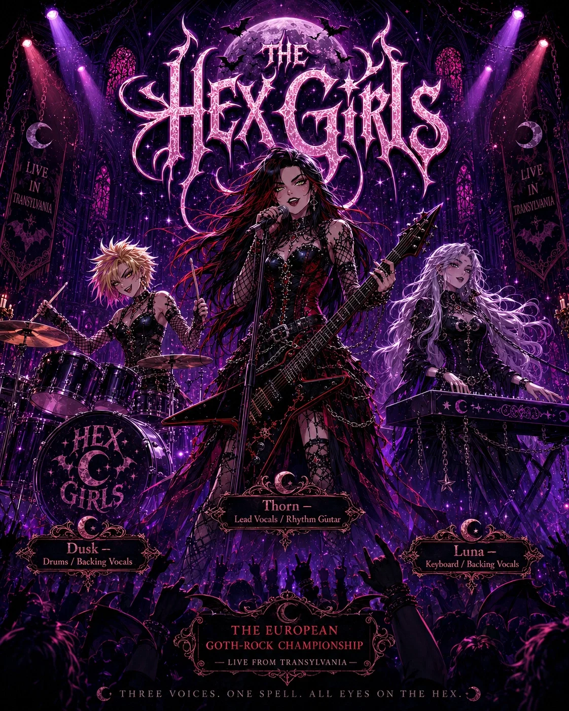 The HEX GIRLS: Queens of Goth Competition