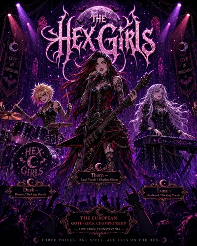 The HEX GIRLS: Queens of Goth Competition