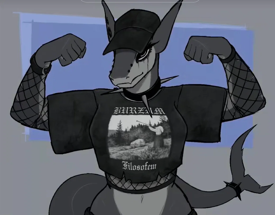 Mako, just a Mako for you. Because oh God my eyes this is an shark anthro who also wears BLACK! Ooga booga shark girl who is making whoosh-poosh pheeeeeewwww.... BOOM. Shark butt landing right on you and destroyes the planet!