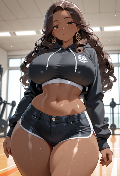 Meeting a Gorgeous African American Baddie at the Gym Who Can’t Stop Looking Back